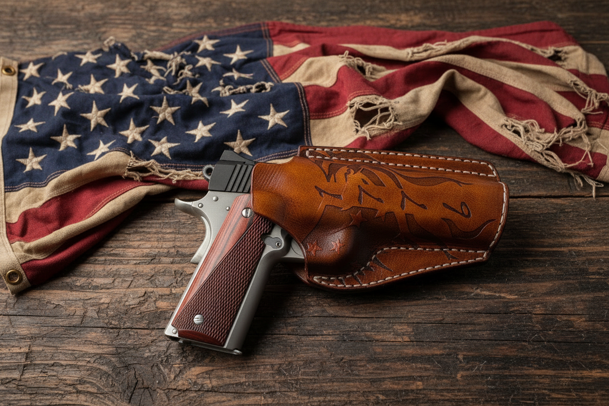 Carry Freedom: Our 1776 Patriotic Leather Holster